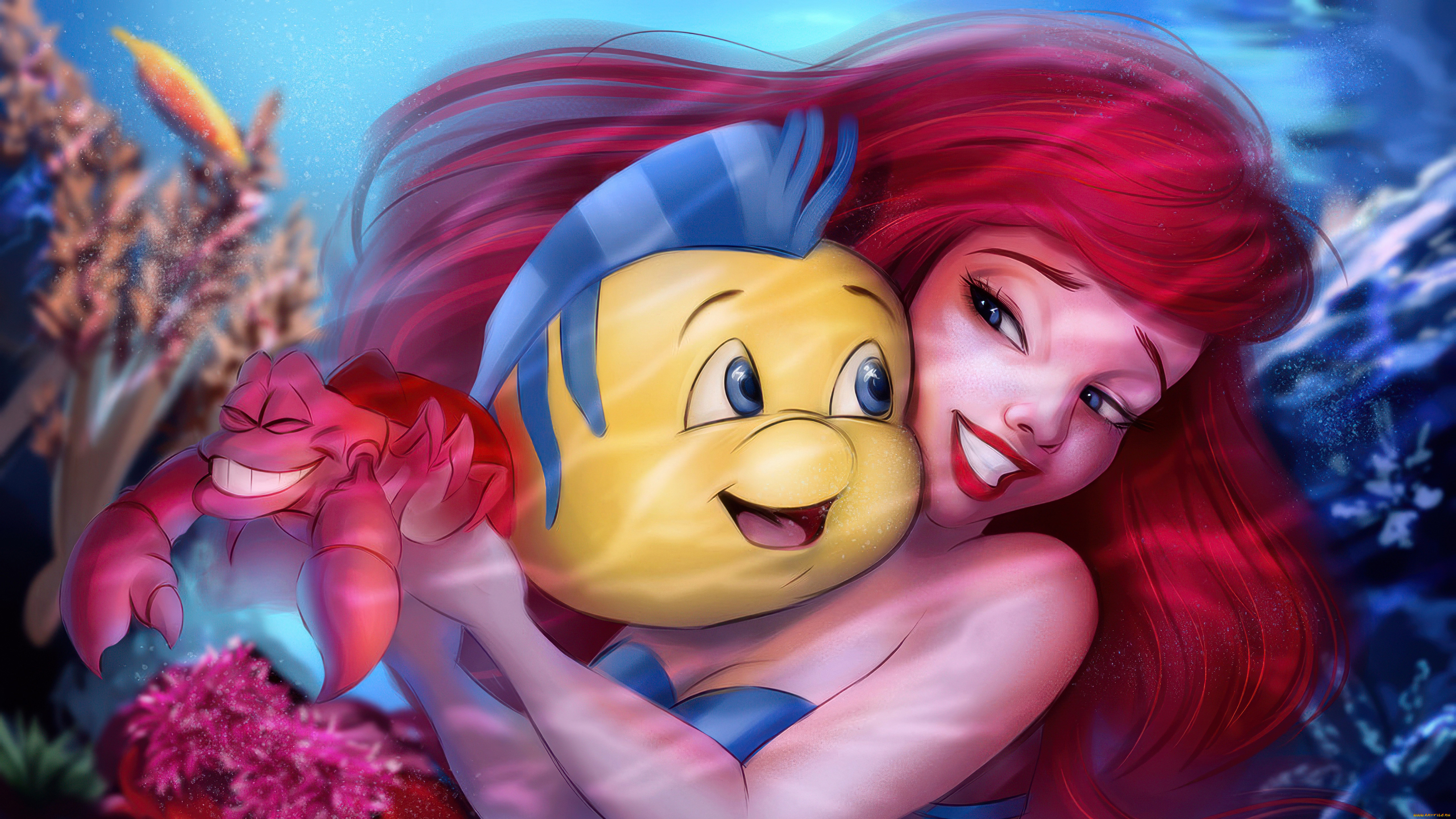, ,  , ariel, flounder